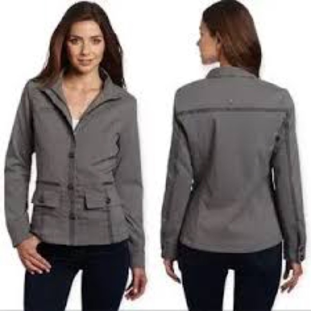 Prana Lydia Utility Military Jacket Gray Women’s size medium